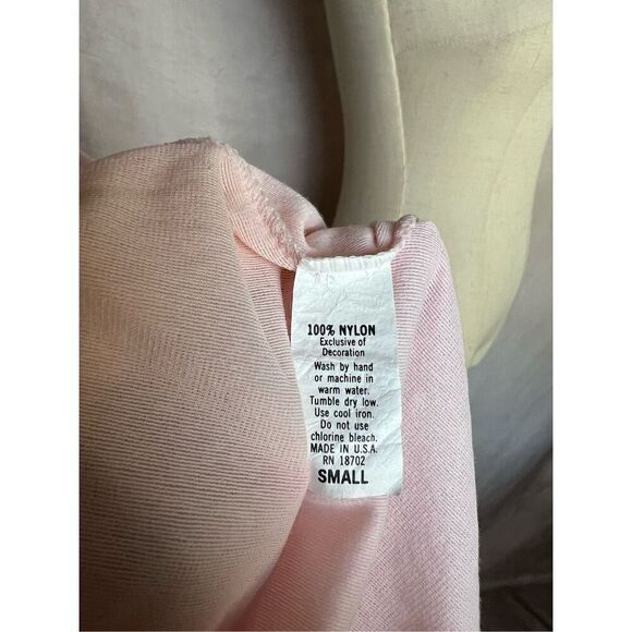 Vintage 1970s Nightgown Pink - Picture 8 of 8